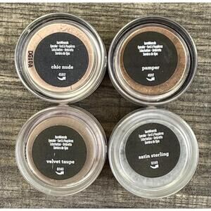 bareMinerals Loose Eyeshadow Lot of 4 Chic Nude Pamper Taupe Sterling